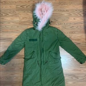 COPY - Mr & Mrs Italy Army Parka With Fox Fur